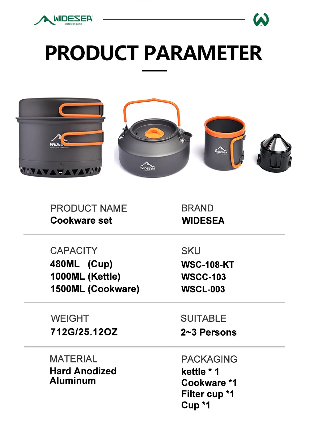 Camping Tableware Outdoor Cookware