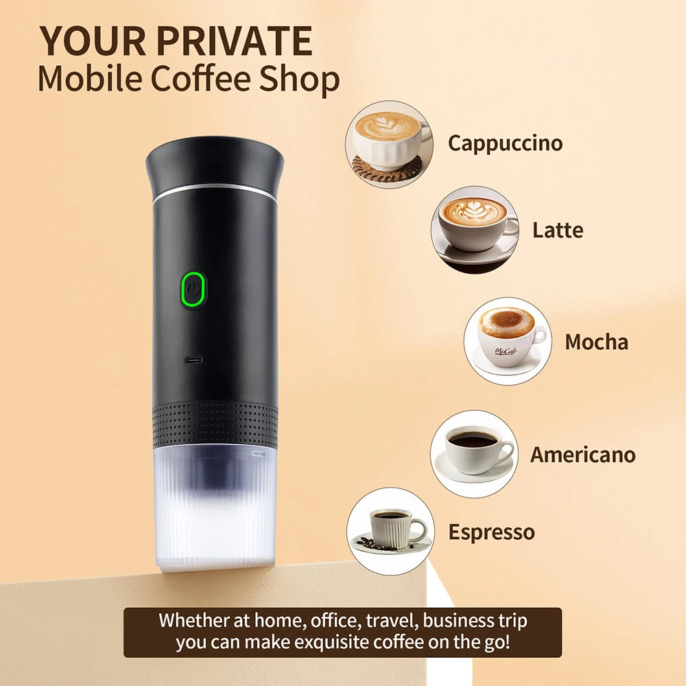 Wireless Electric Portable Espresso Coffee Machine