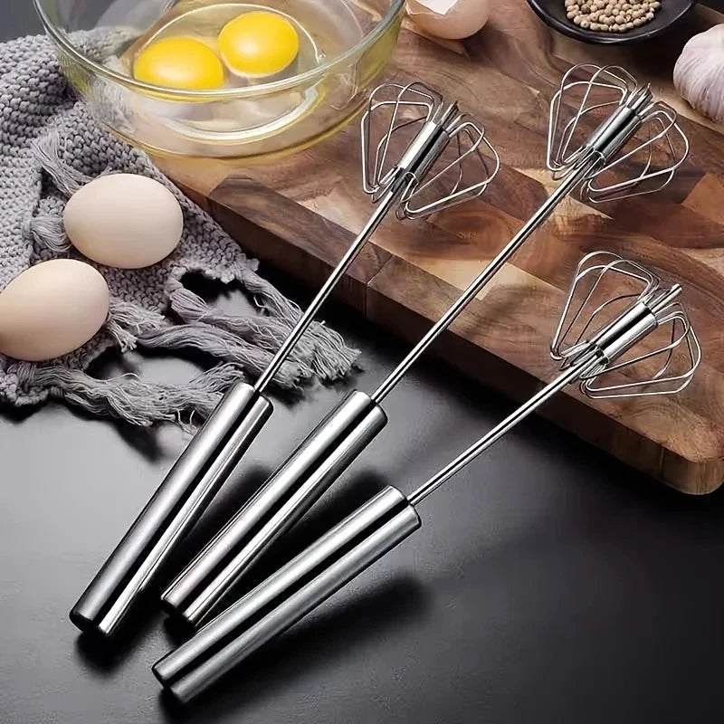 Stainless Steel Rotary Egg Beater