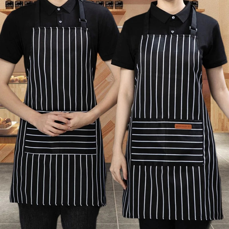 Striped Breathable Kitchen Apron