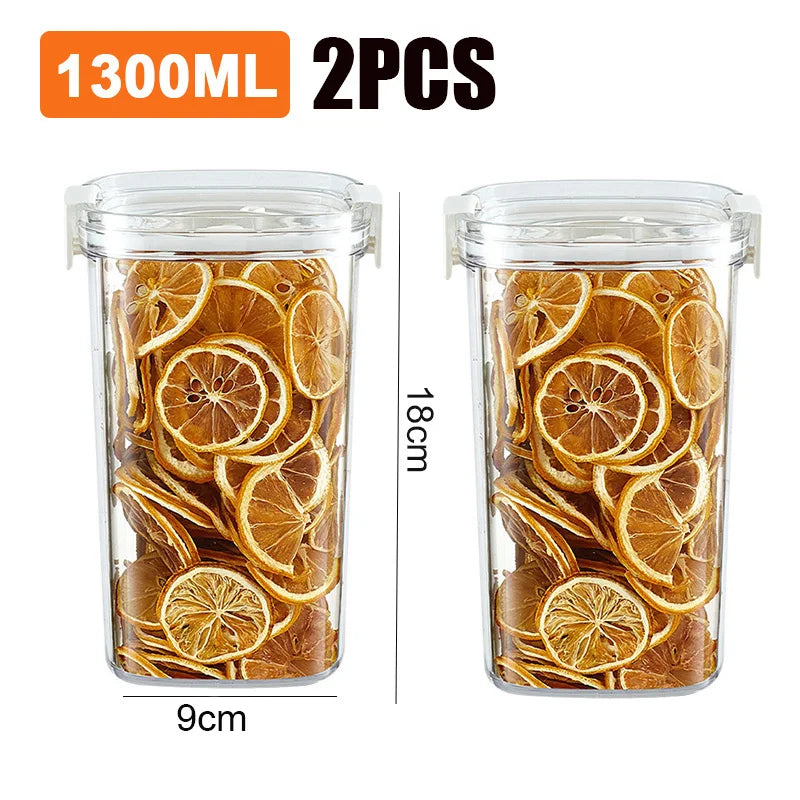 Vacuum Sealed Tank Coffee Beans Vacuum Jar Kitchen Cereals Storage Box Airtight Container Moisture-Proof Sealed Canister for Tea
