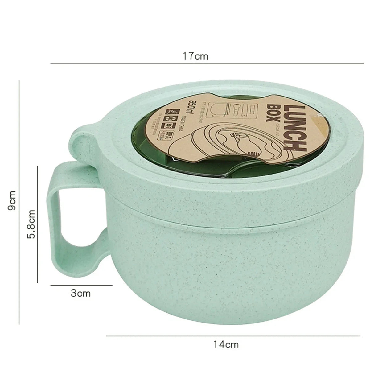 850ml Microwave Soup Bowl with Lid