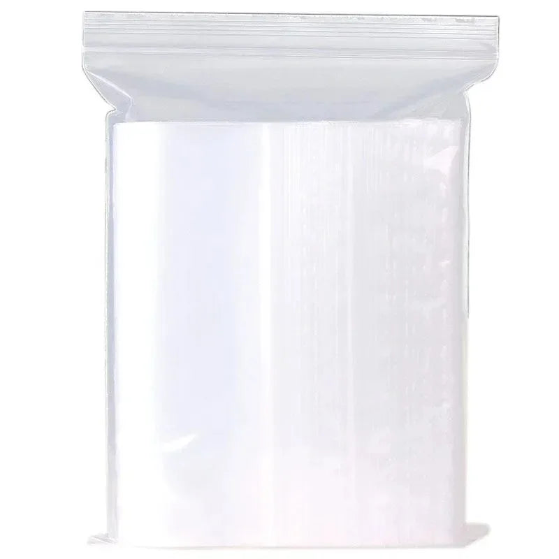 200/100PCS Transparent Zip Bags Food