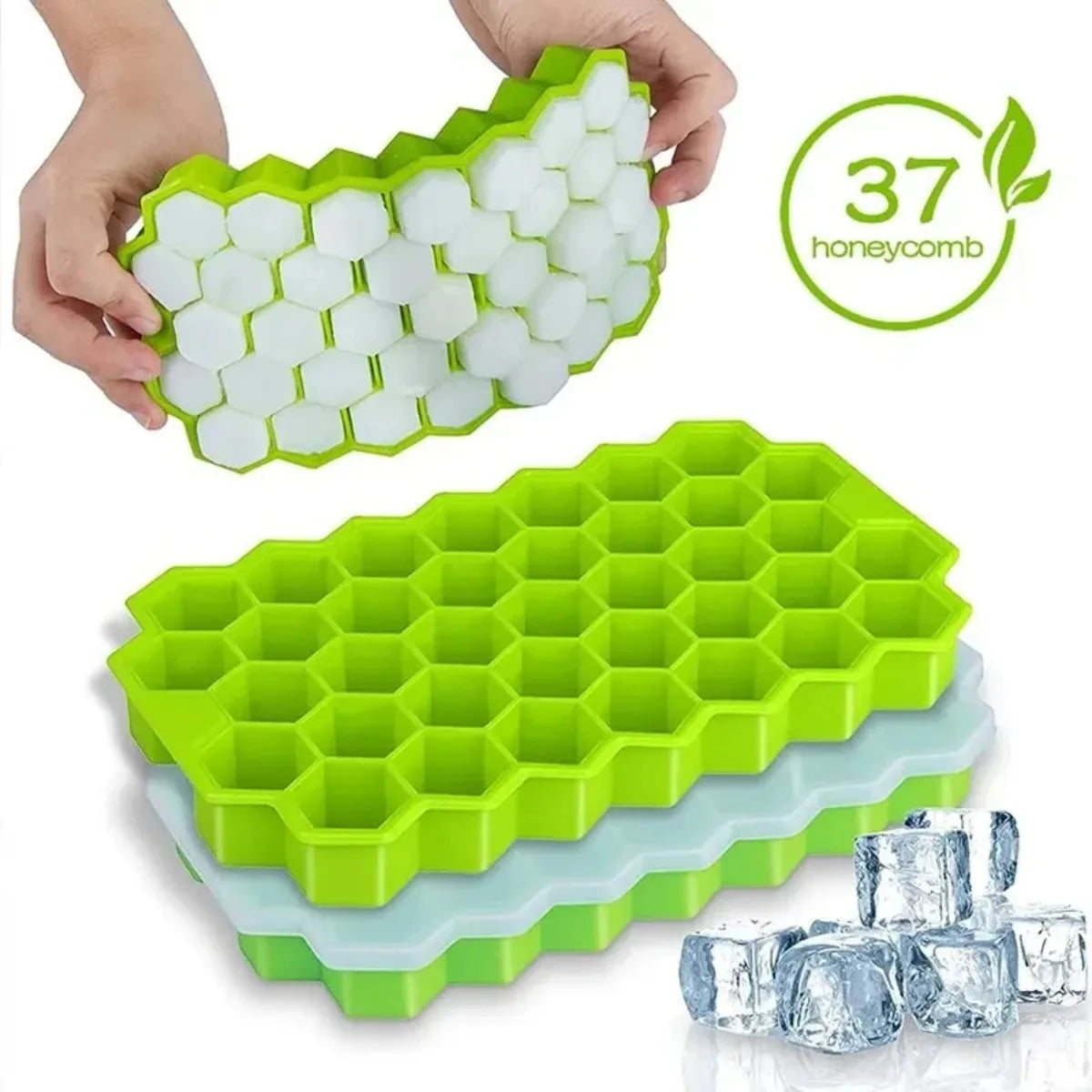 Honeycomb 37-Grid Ice Cube Tray,