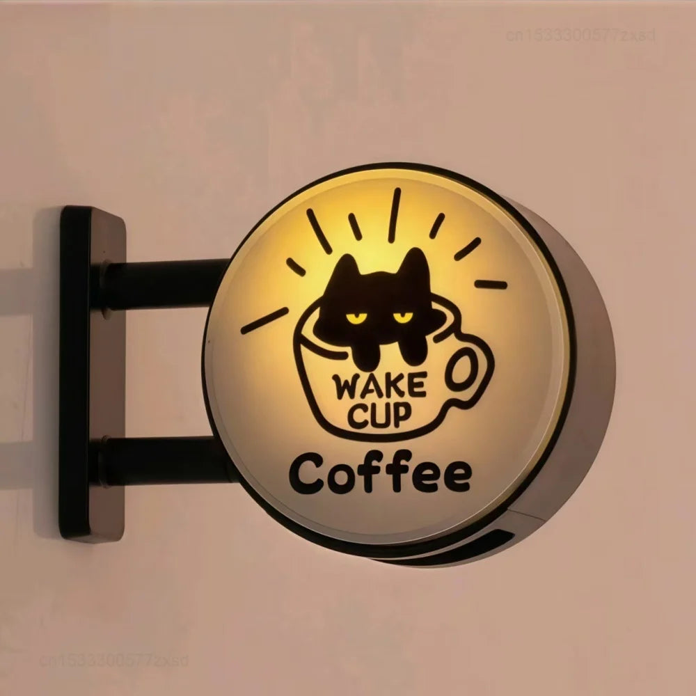 Retro Coffee Corner Creative Atmosphere Light