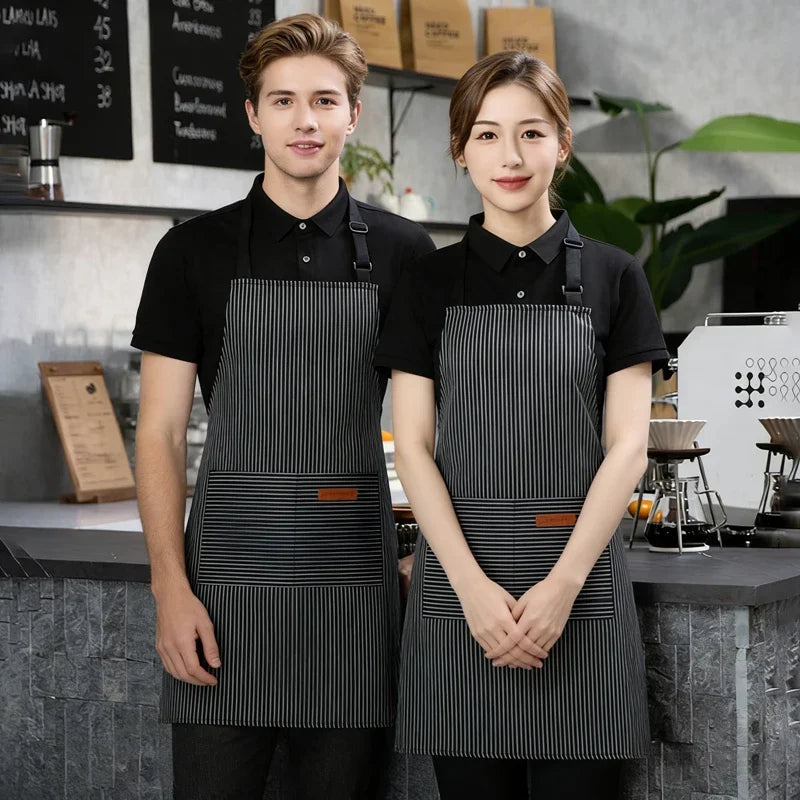 Striped Breathable Kitchen Apron