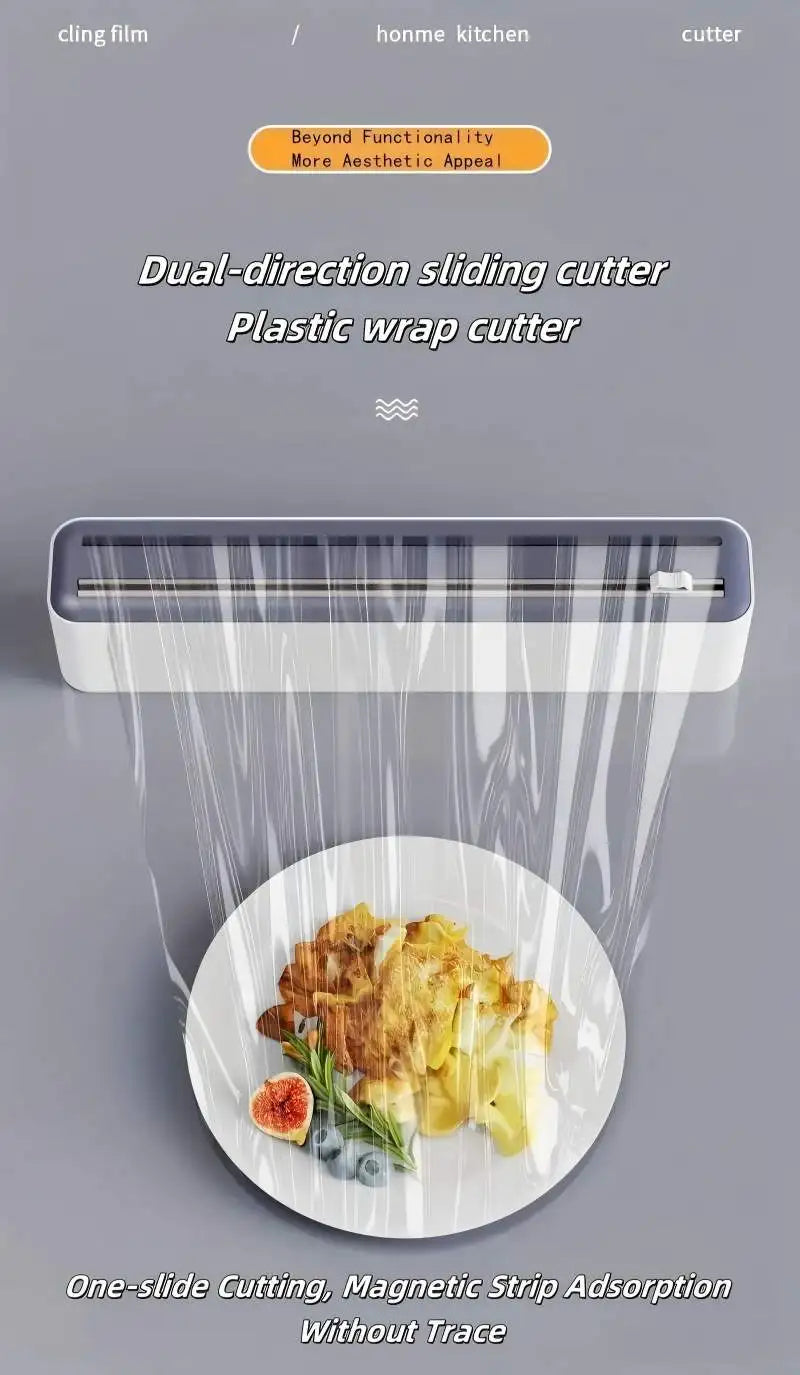 Large Size Plastic Wrap Dispenser with Cutter,
