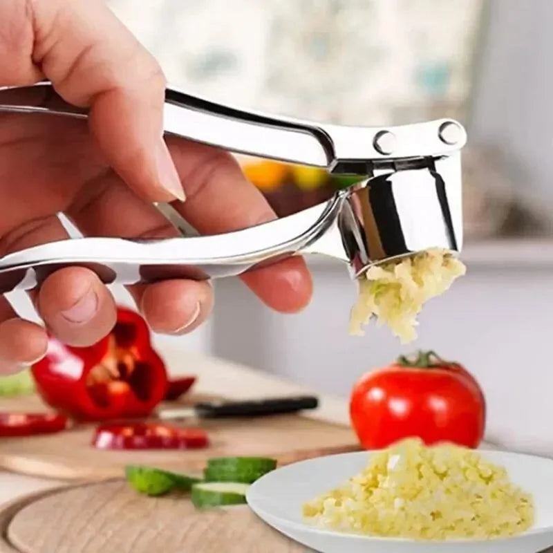 Garlic Press Zinc Alloy & Stainless Steel