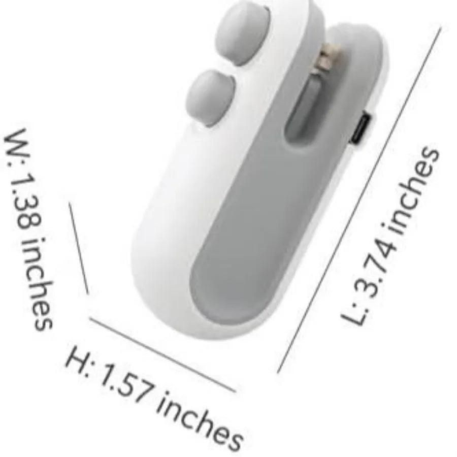 Portable Rechargeable 2-in-1 Bag Sealer & Cutter