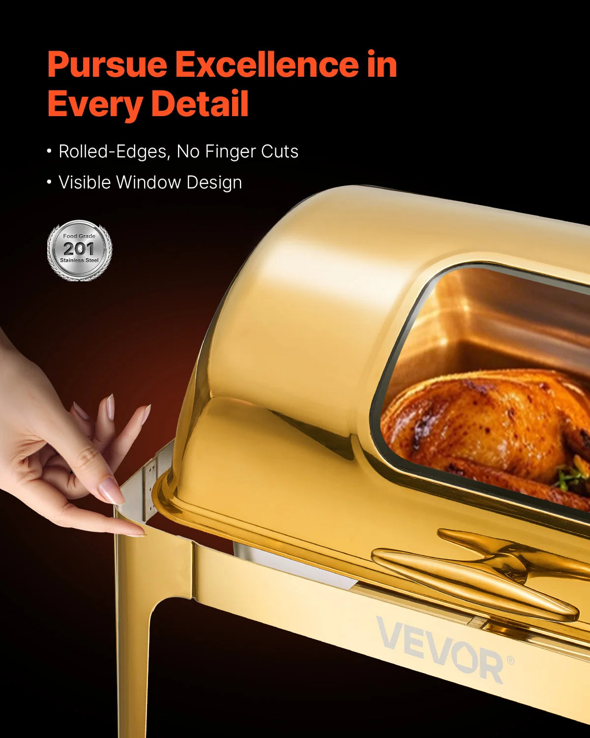 9Qt Roll Top Chafing Dish Buffet