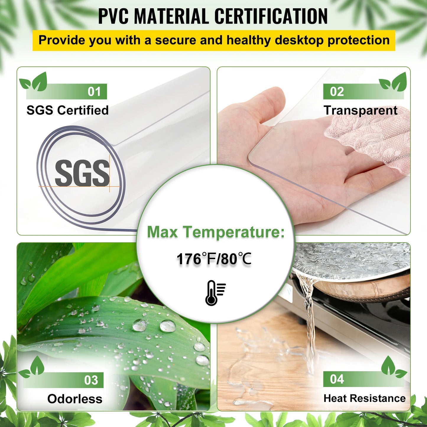1.5-2mm PVC Table Cloth Transparent