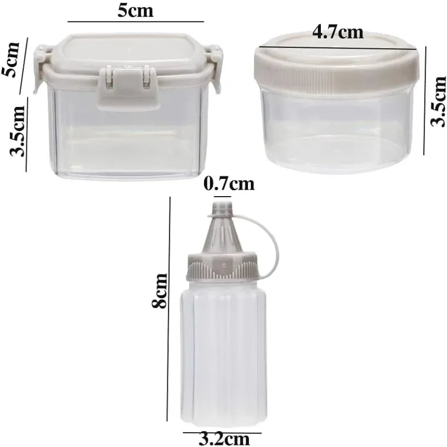 4pcs Mini Jam Squeeze Bottle