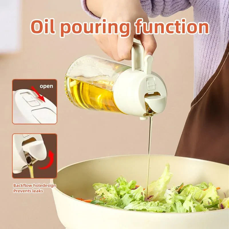 Pour and Spray Oil Dispenser Bottle