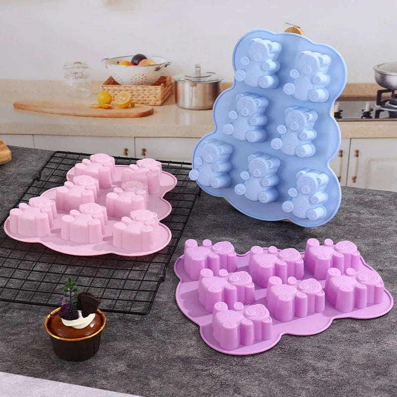 3D Lovely Bear Cake Mold