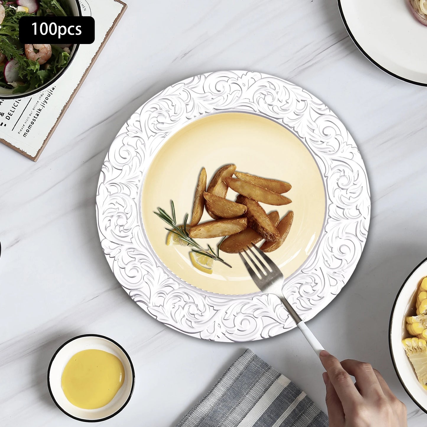 Charger Plates 100-Piece Set