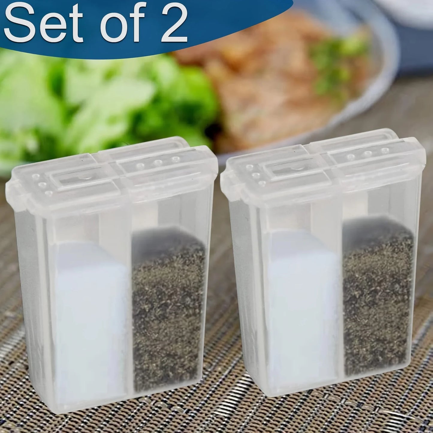 1/2pcs 2in1 Camping Seasoning Shaker Multi-Purpose Spice Jar