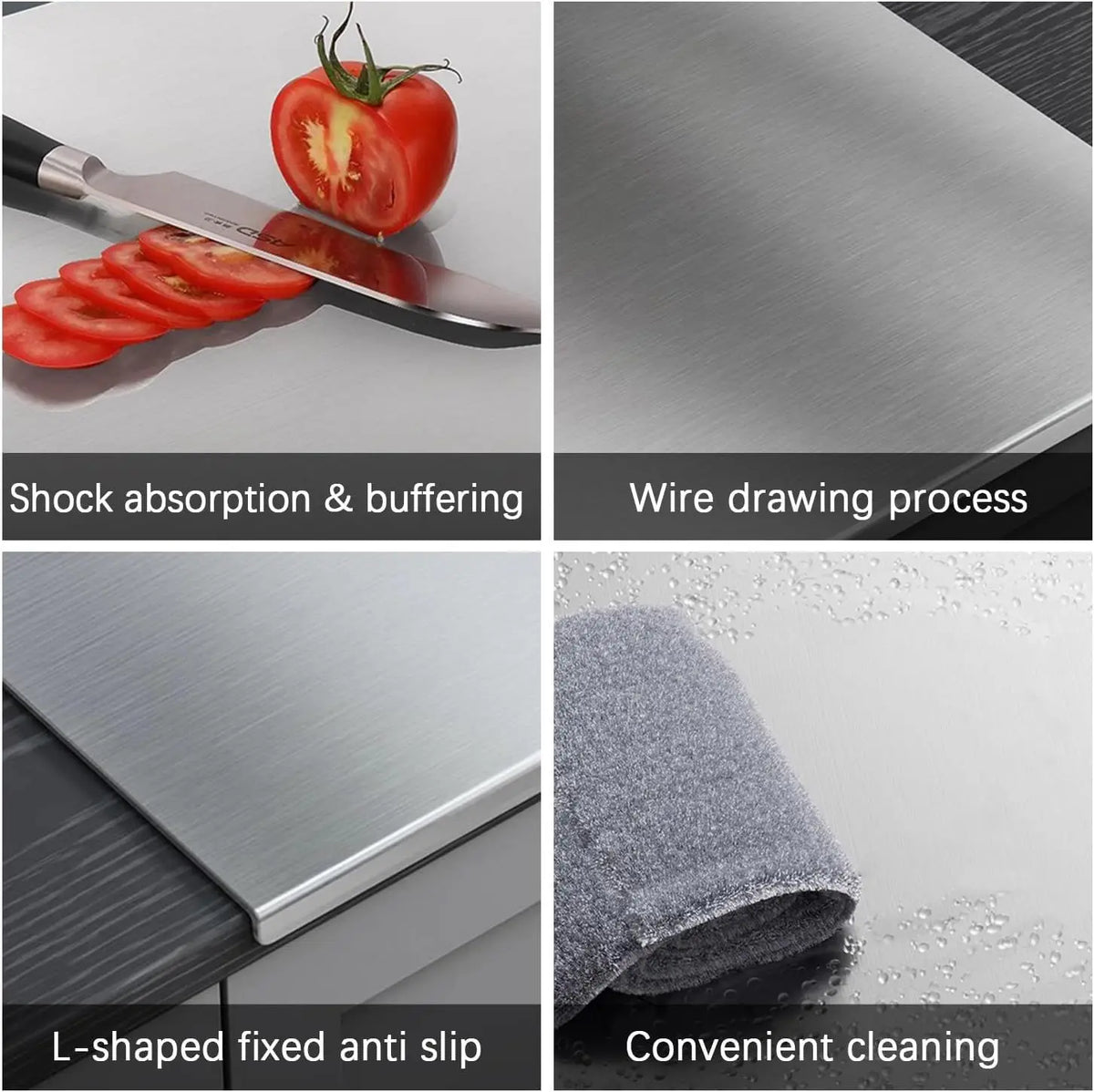 Large Stainless Steel Cutting Board