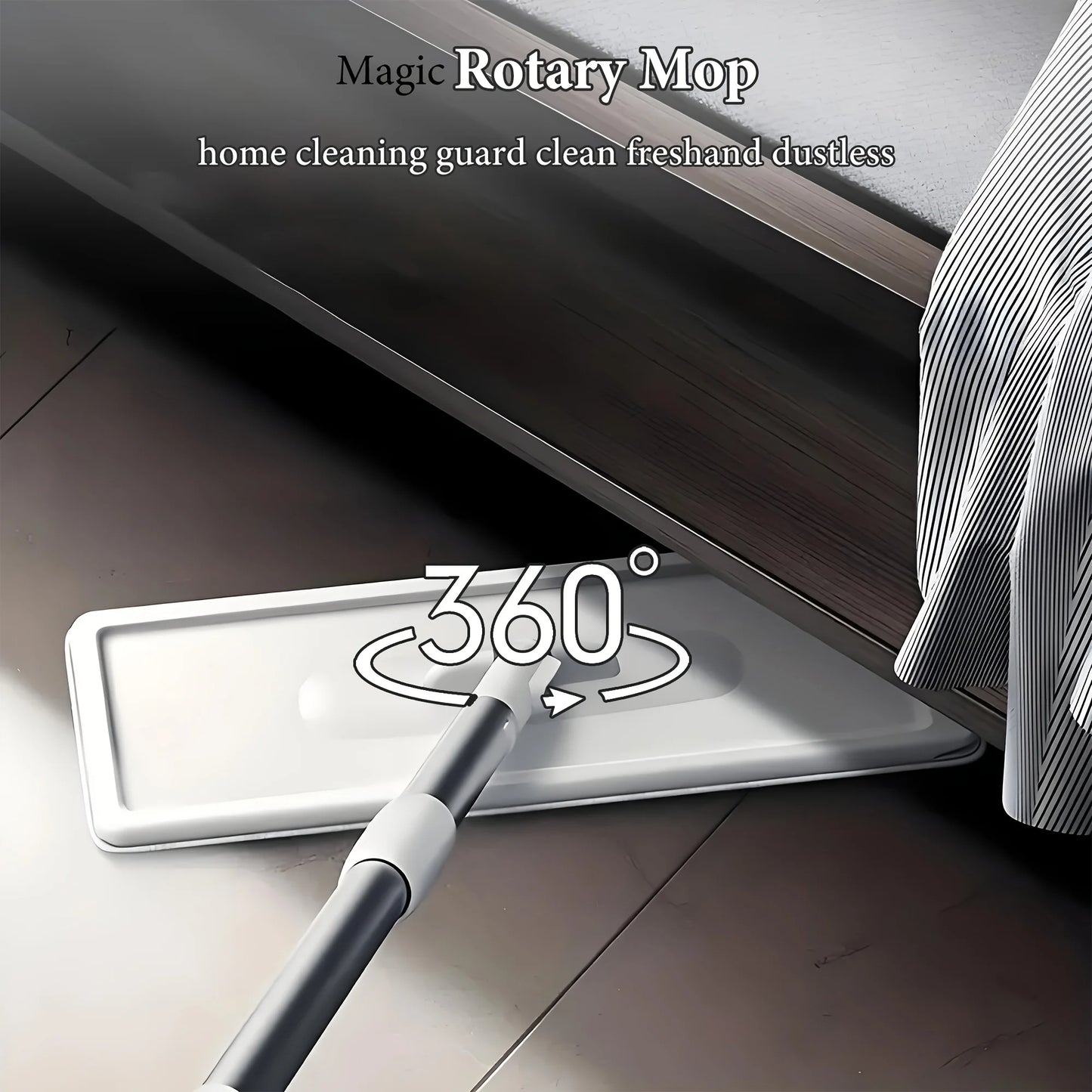 Magic Mop and Bucket Set – Spin 360 Flat Mop,