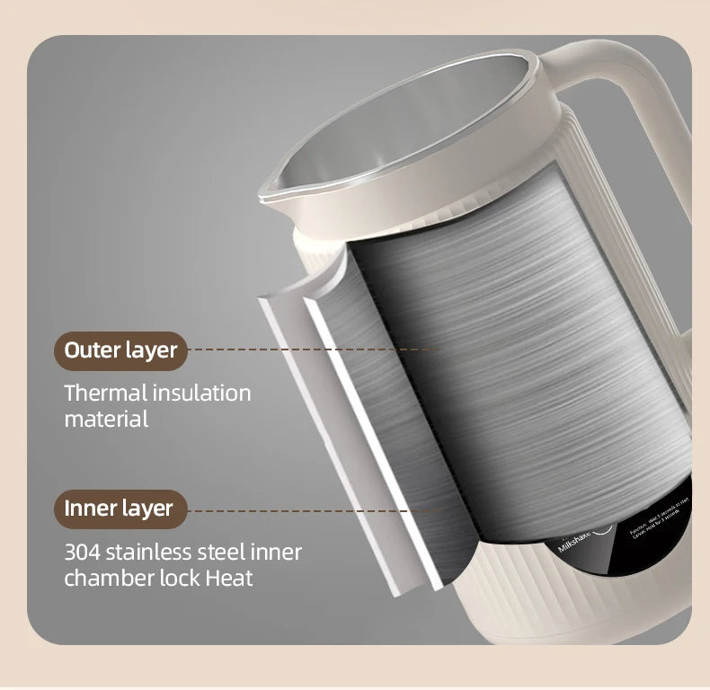 8-in-1 Multifunctional Automatic Nut Milk Machine&Coffee Maker