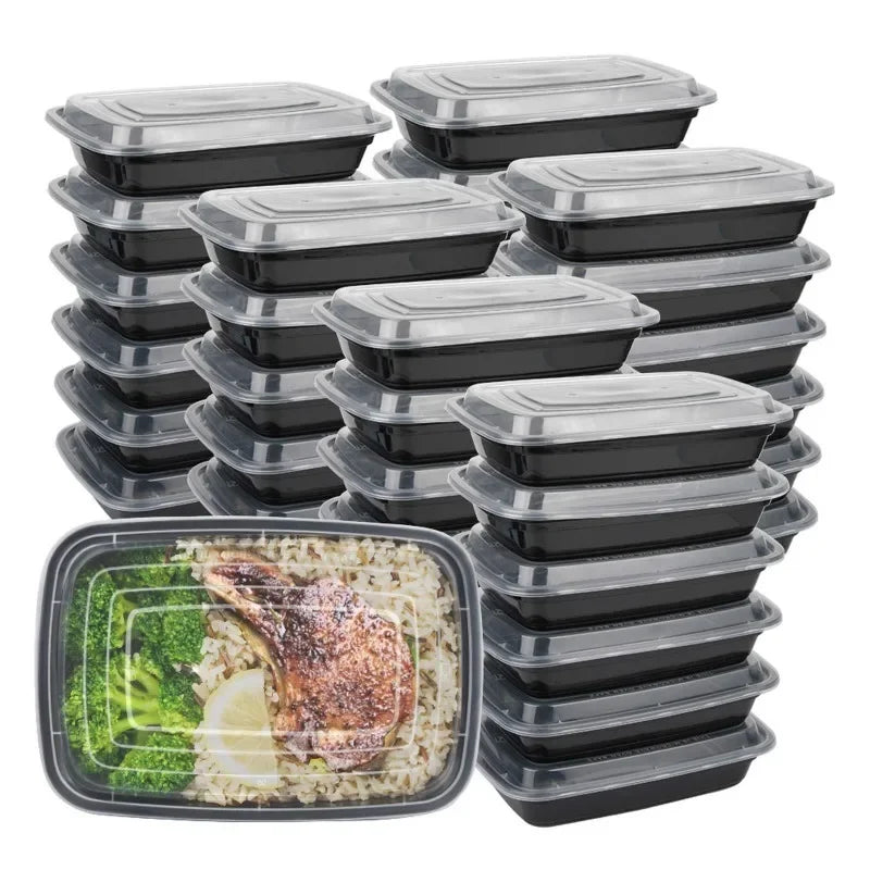 10PCS Disposable Food Box with Lid