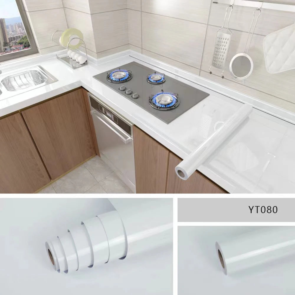 Marble Kitchen Oil-Proof Film Waterproof Moisture-Proof Self-Adhesive Wallpaper