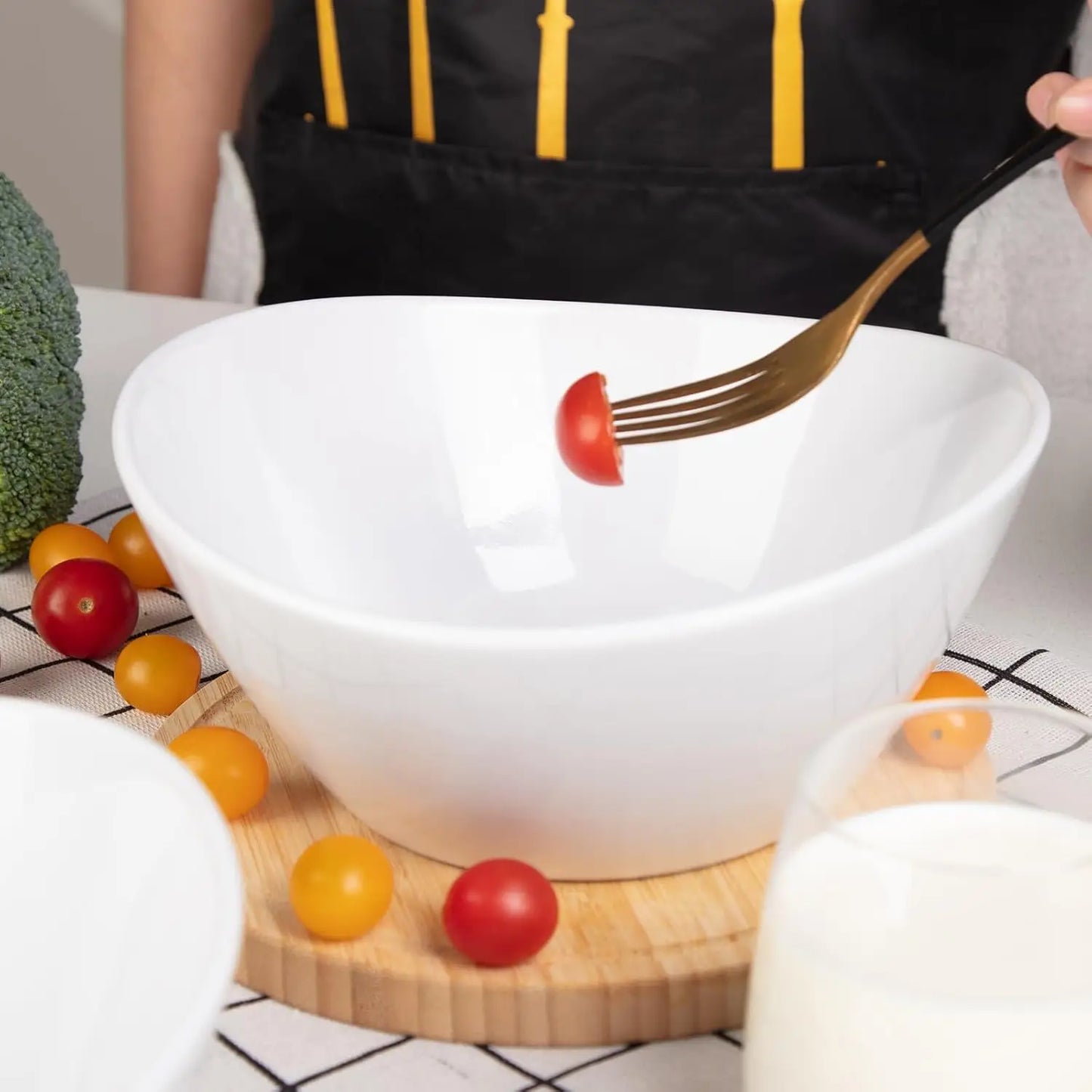 8" Ceramic Deep Soup & Salad Bowls