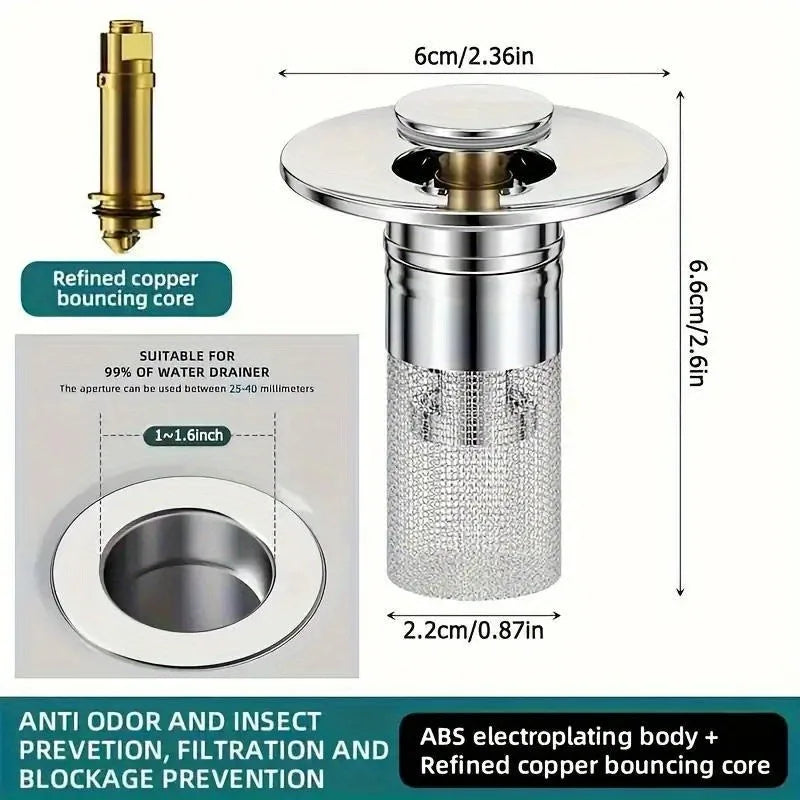 4/6/10pcs Stainless Steel Sink Plugs,