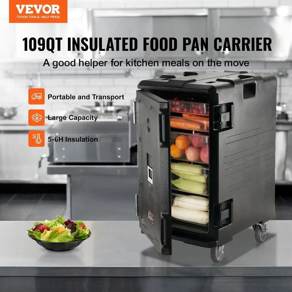 Transport and serve food with confidence using this Insulated Food Pan Carrier, designed for professional catering, restaurants, cafeterias, and large-scale food service operations. With an extra-large 127-quart capacity, thi