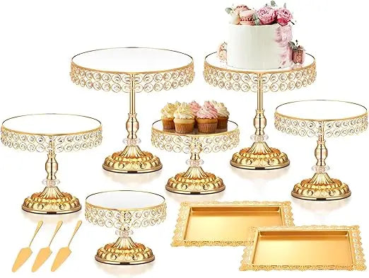 12 Pieces Gold Cake Stand Set, Vintage Cake Display