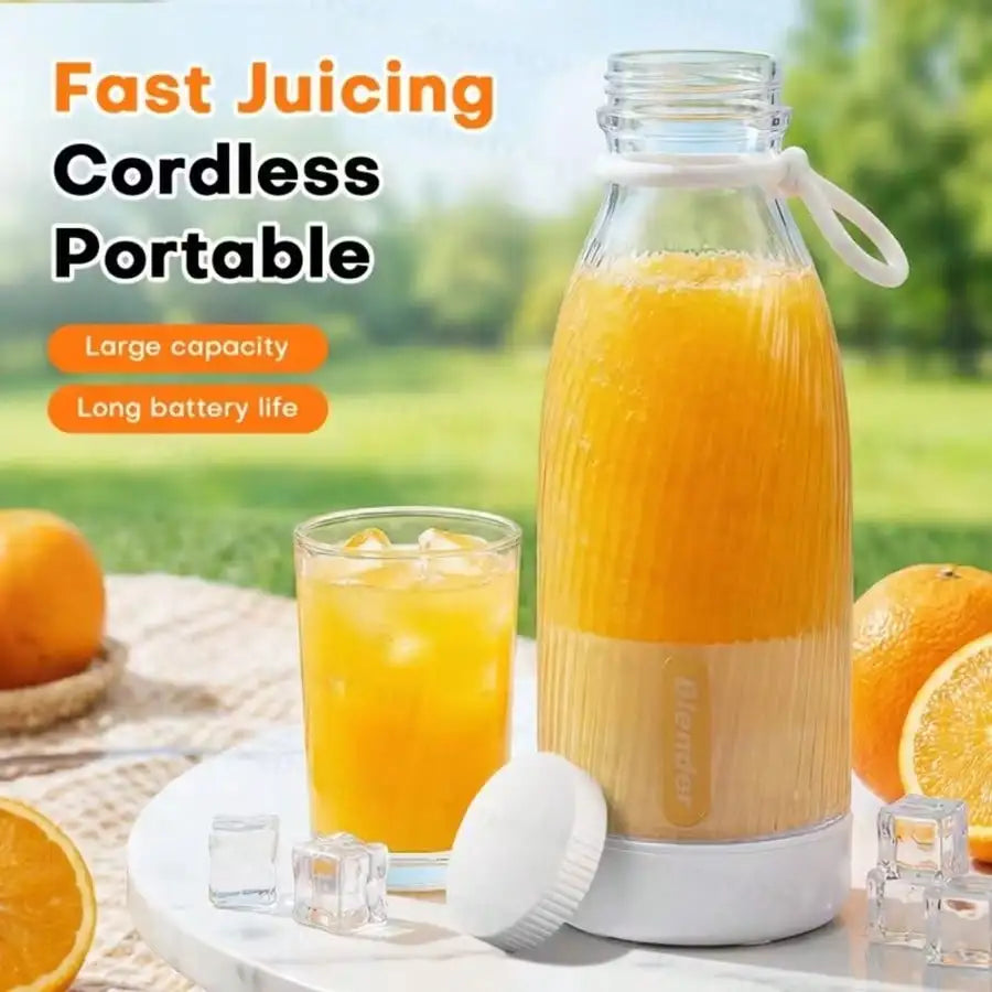 2-In-1 Portable Blender And Juicer, USB Rechargeable,