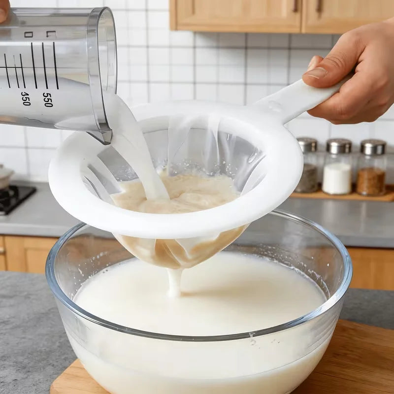 1PC Fine Mesh Strainer Spoon for Coffee, Milk,