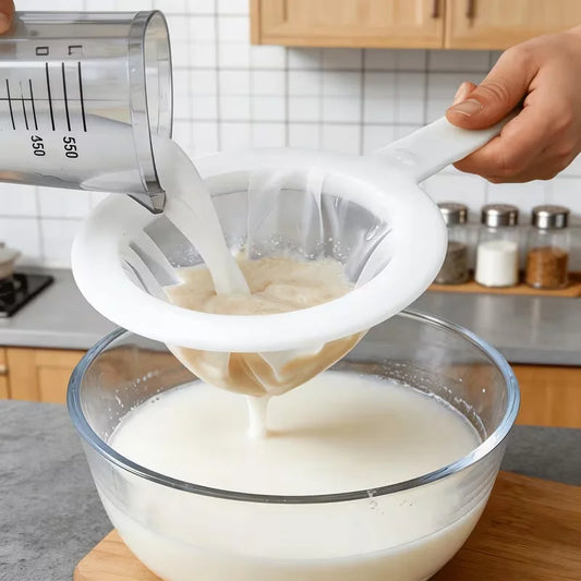 1PC Fine Mesh Strainer Spoon for Coffee, Milk,
