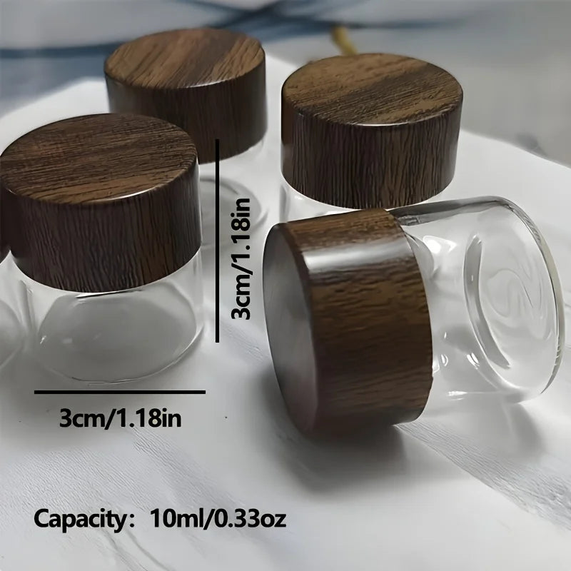 6 - Pack Mini Glass Dispenser Bottles -