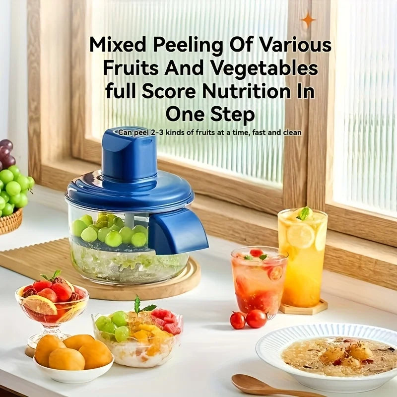 Rechargeable Electric Grape Fruit Peeler - Automatic Fruit and Vegetable Cutter Suitable for Kitchens