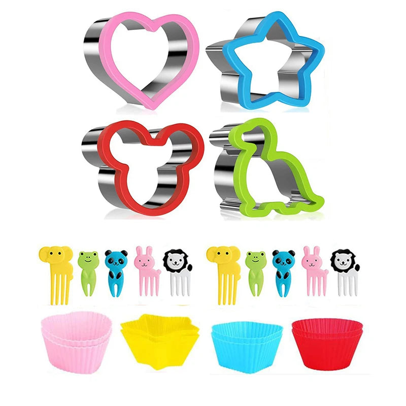 Sandwich Cutters Set for Food Cookies Bread