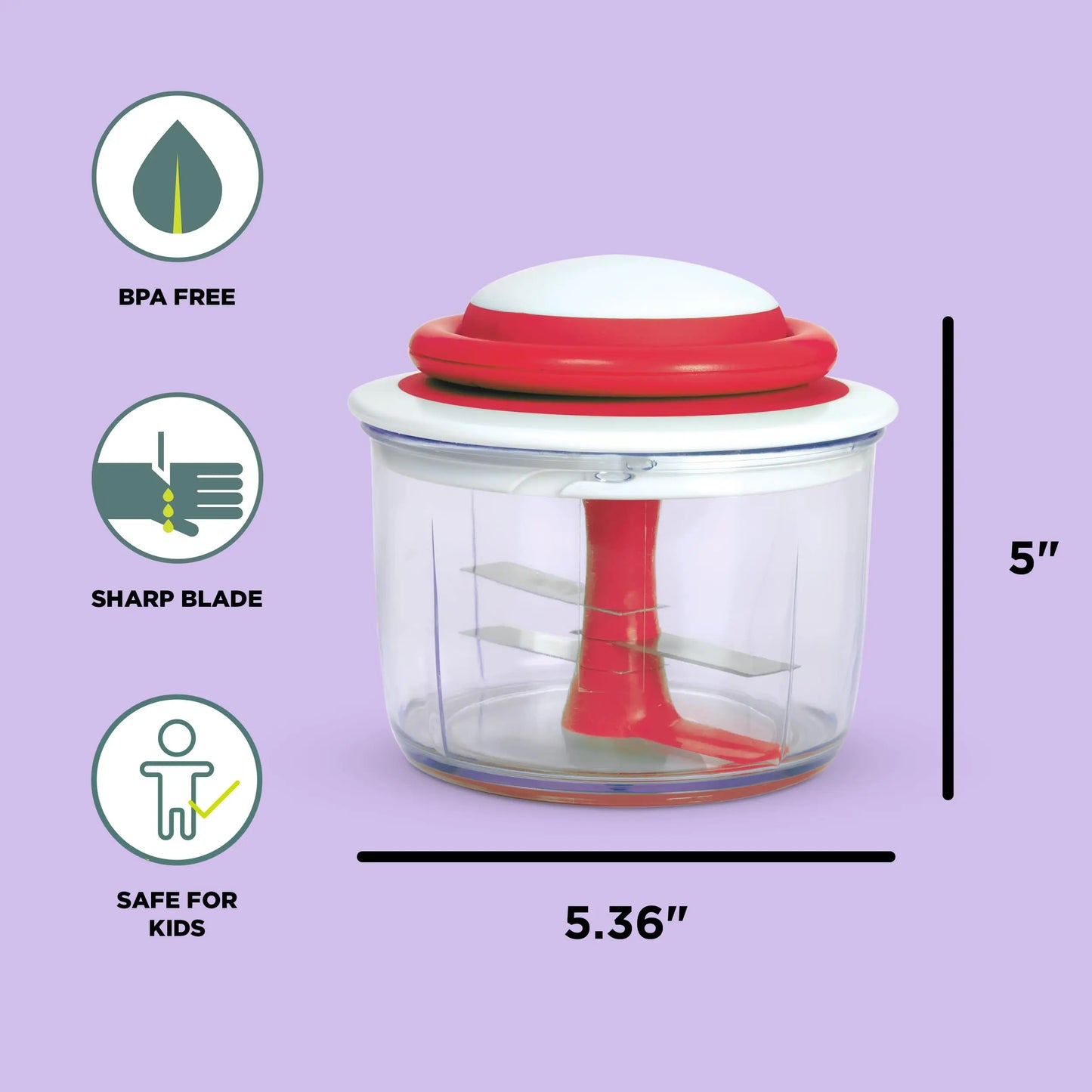 Hand-Powered Veggie Chopper