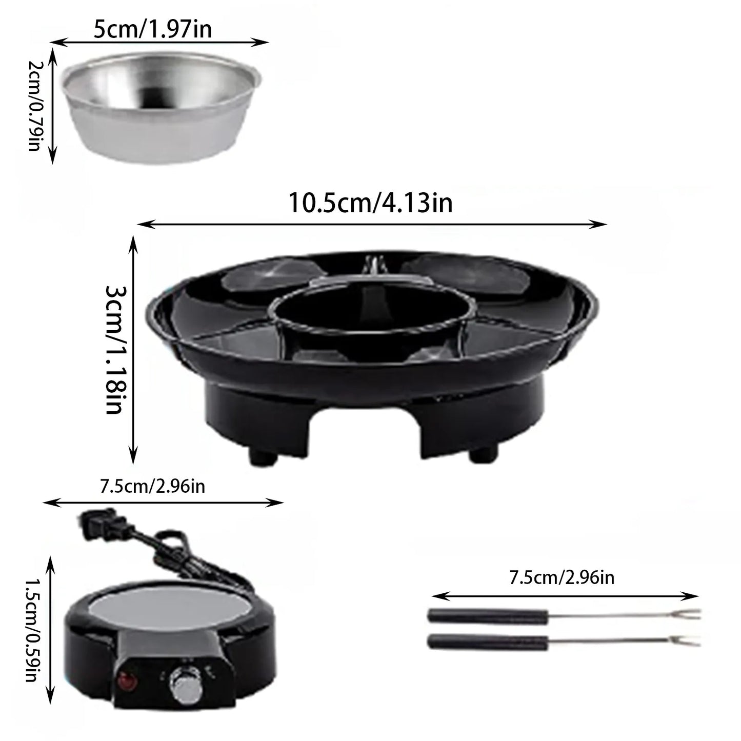 Electric Fondue Pot Set