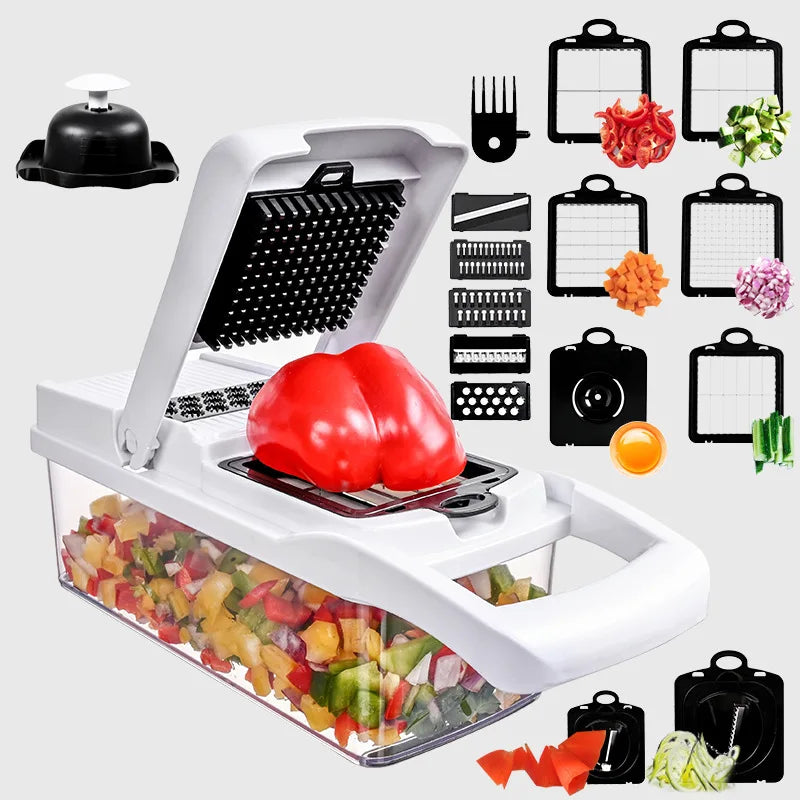 26 piece set multifunctional vegetable slicer