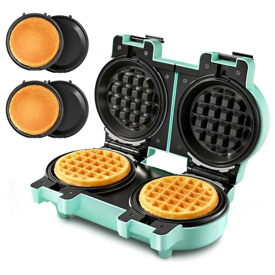 Double Waffle amp Pancake Maker Nonstick