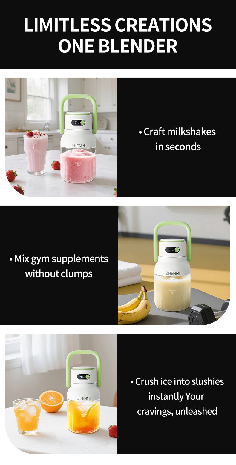 Blender for Shakes & Smoothies!  USB Rechargeable,