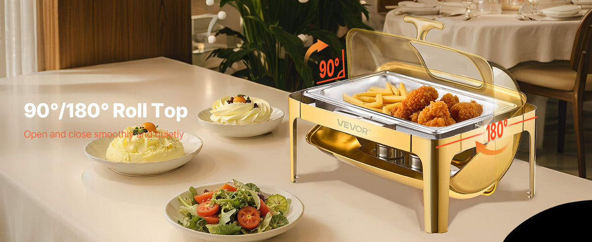 9Qt Roll Top Chafing Dish Buffet