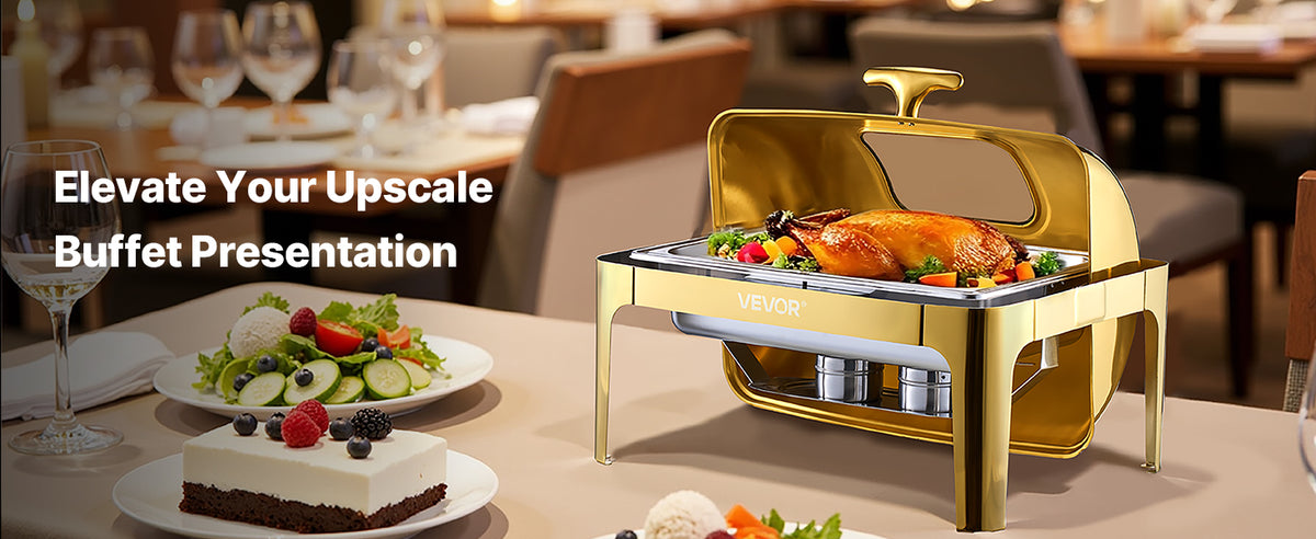 9Qt Roll Top Chafing Dish Buffet