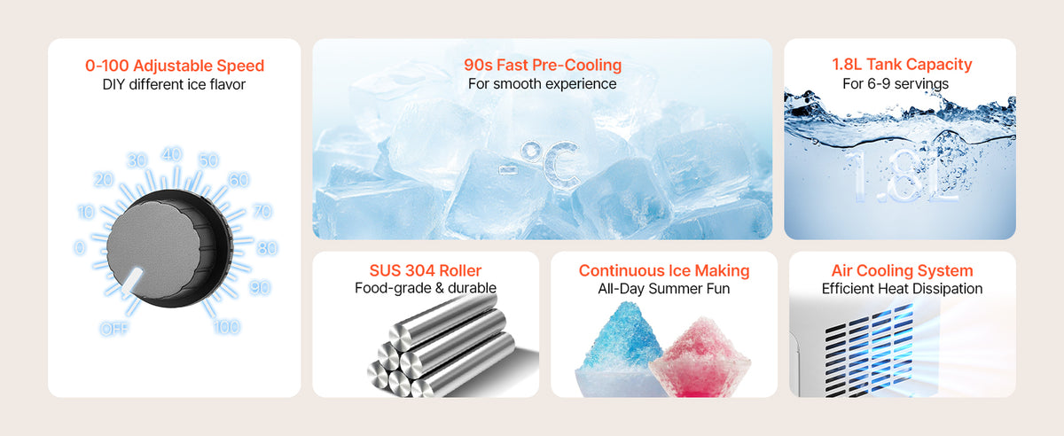 40-80kg per 24H Snowflake Ice Machine