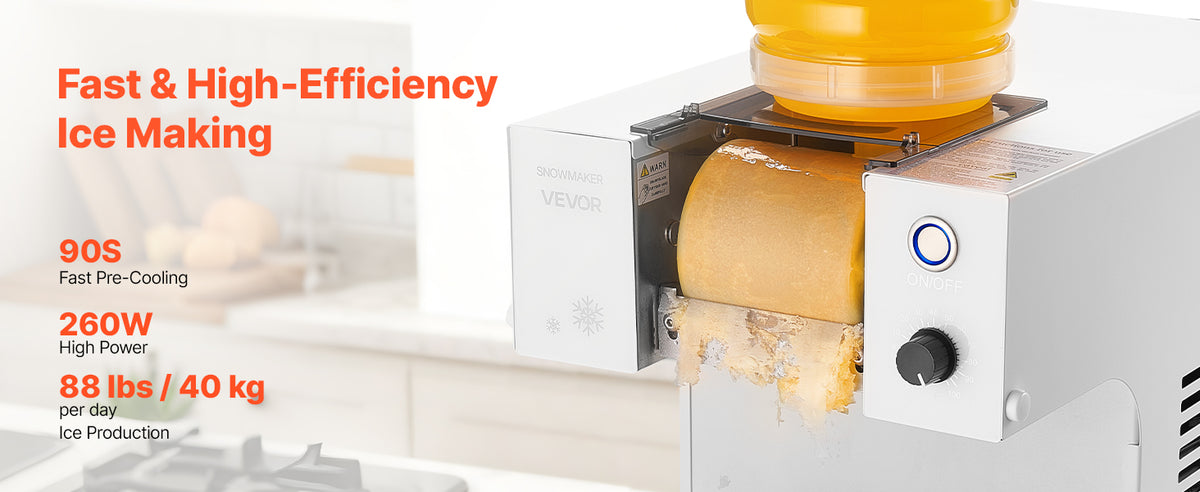 40-80kg per 24H Snowflake Ice Machine