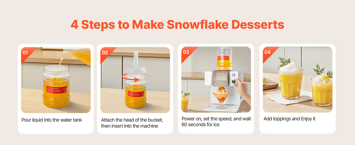 40-80kg per 24H Snowflake Ice Machine