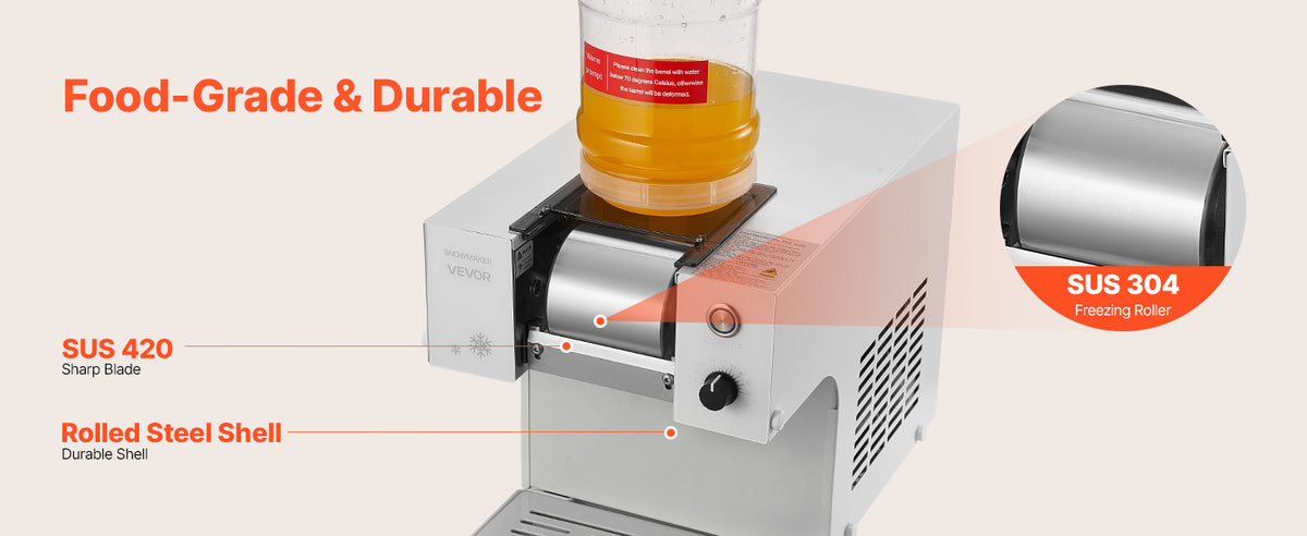 40-80kg per 24H Snowflake Ice Machine