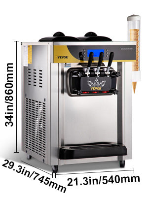 SucceBuy 22-30 L/H Soft Ice Cream Machines